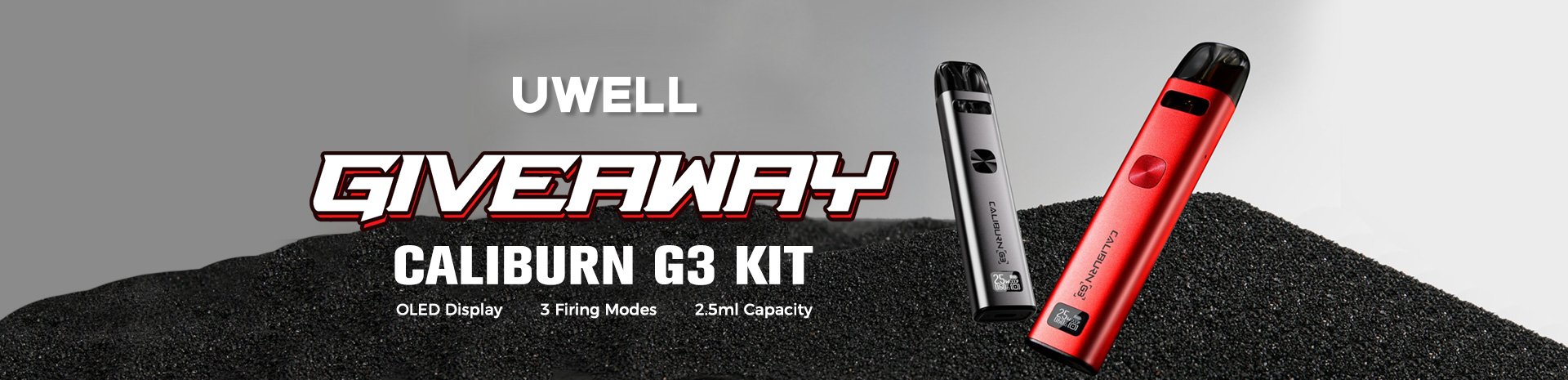 Uwell Caliburn G3 Kit Giveaway
