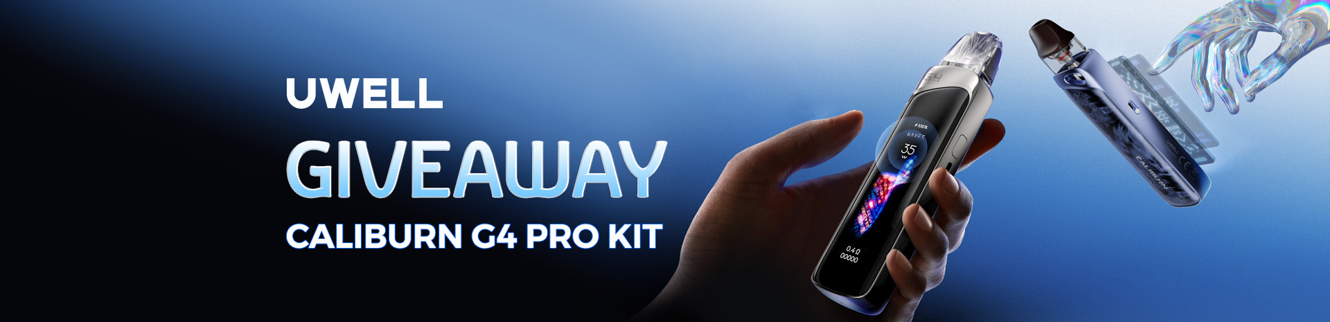 Uwell Caliburn G4 Pro Kit Giveaway