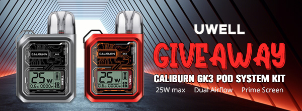 Uwell Caliburn GK3 Kit Giveaway