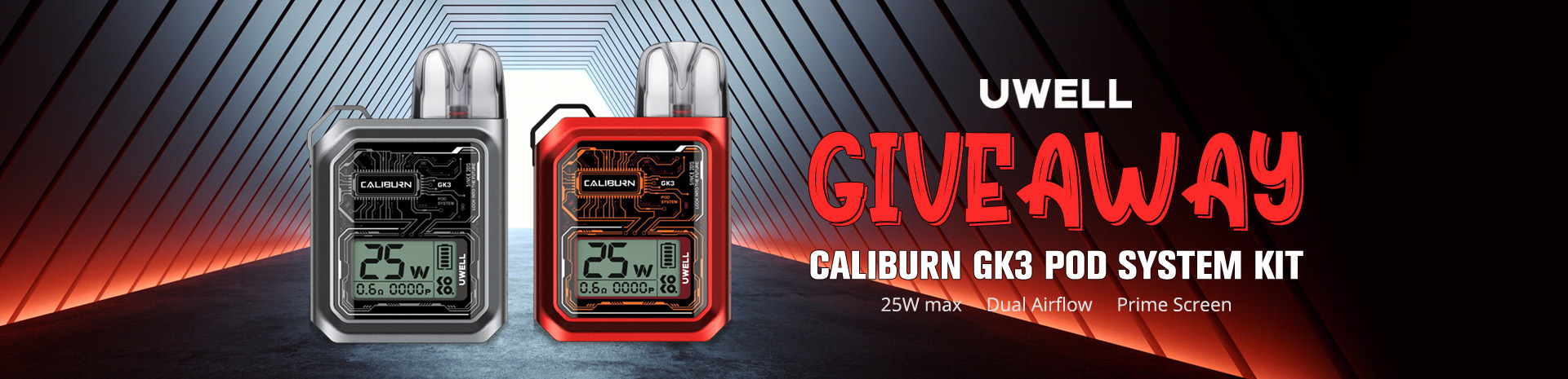 Uwell Caliburn GK3 Kit Giveaway
