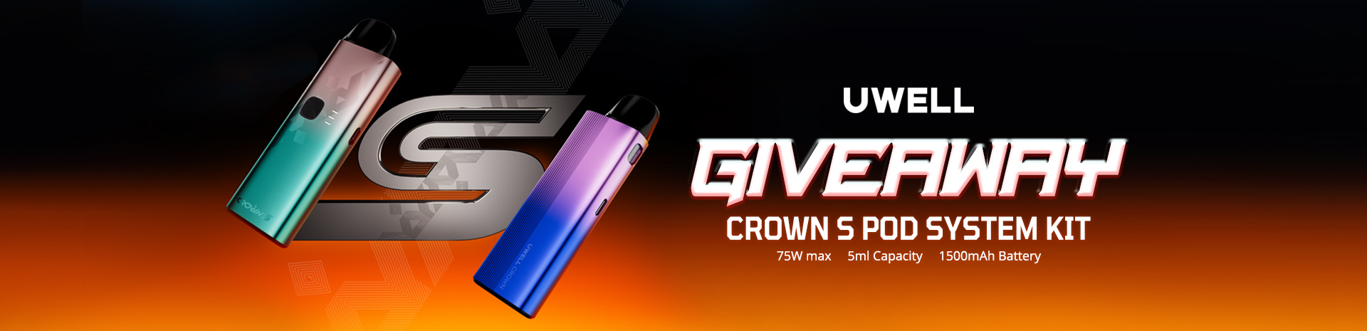 Uwell Crown S Pod Kit Giveaway