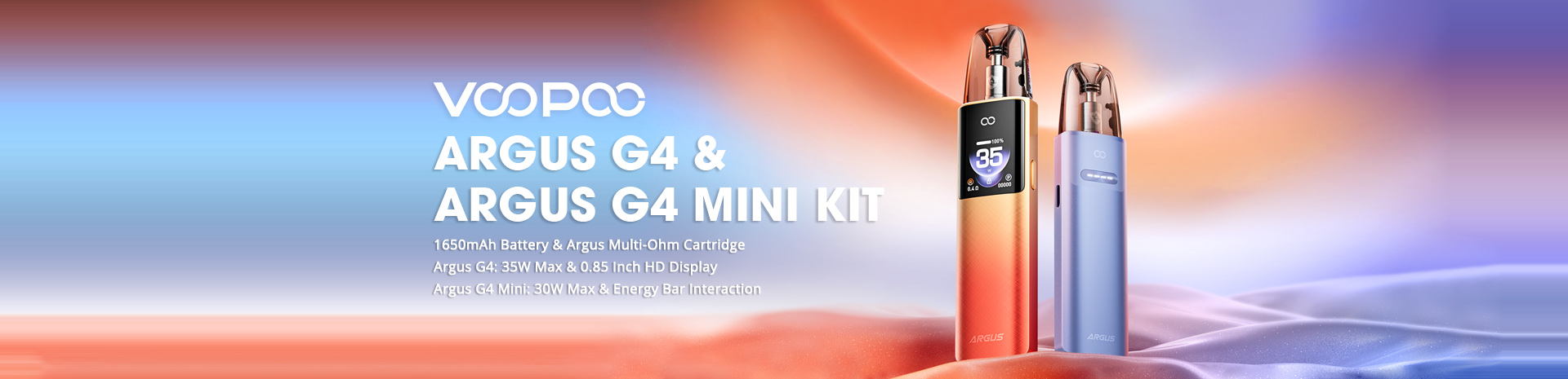 VOOPOO Argus G4 Kit and VOOPOO Argus G4 Mini Kit
