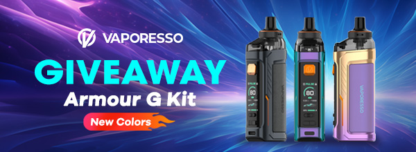 Vaporesso Armour G Kit New Colors Giveaway