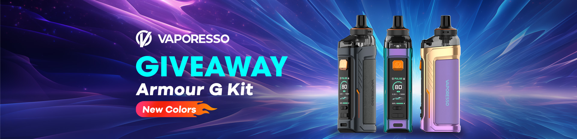 Vaporesso Armour G Kit New Colors Giveaway