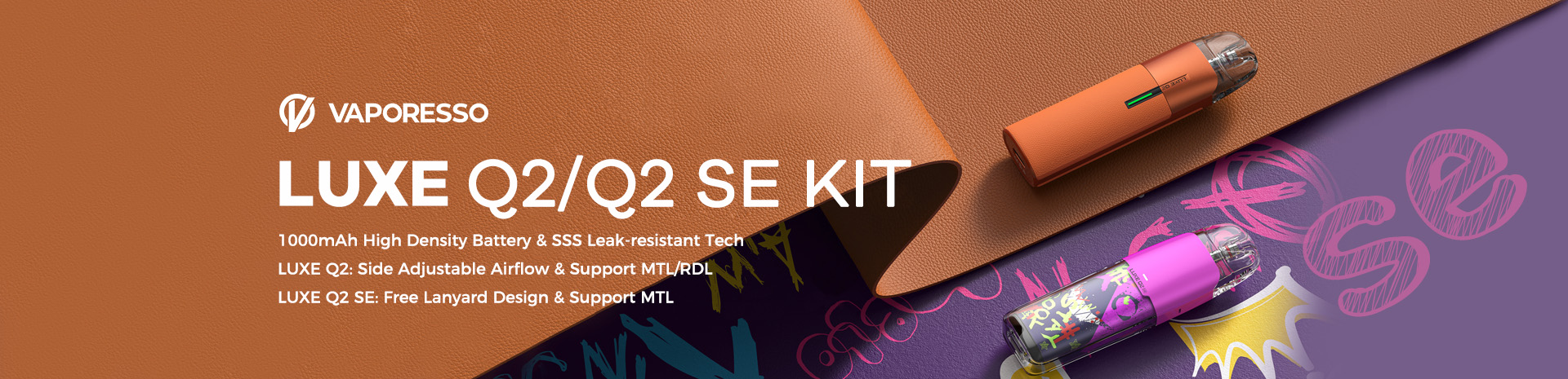 Vaporesso Luxe Q2 Kit and Luxe Q2 SE Kit