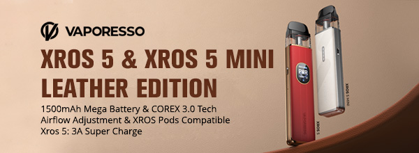 Vaporesso XROS 5 and XROS 5 Mini Leather Edition