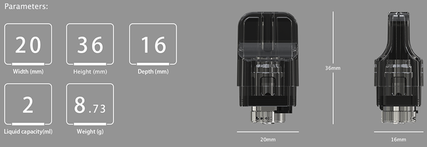 iTap Pod Cartridge Parameters