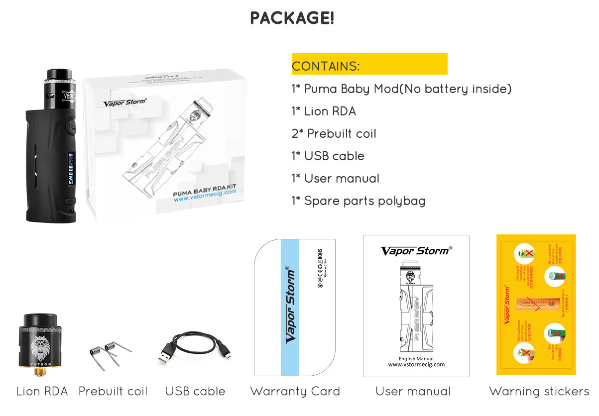 vapor storm puma manual